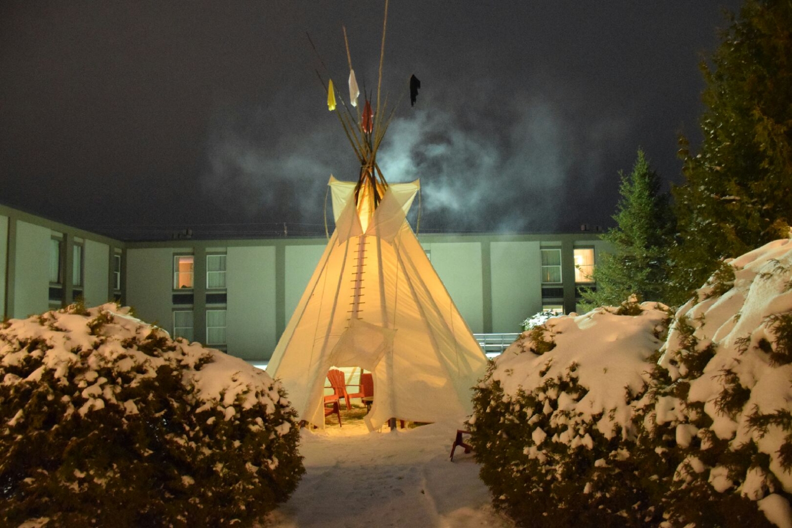 Winter Tipi Tenting in Luxury